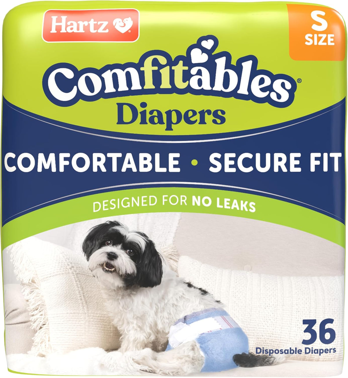 Hartz Disposable Dog Diapers, Size S 36 count - Value Pack / Small
