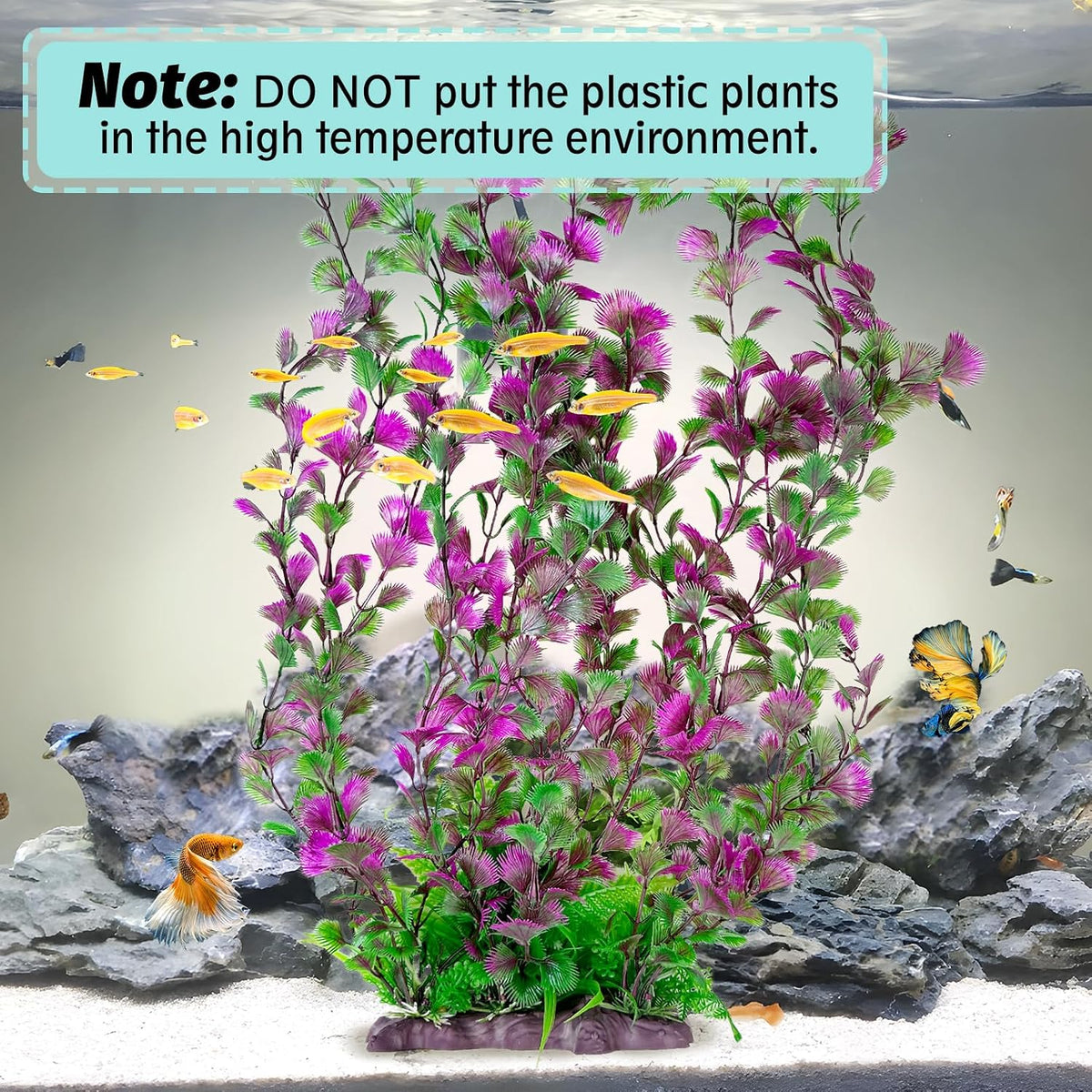 Aquarium Plastic Plants Extra Large Aquarium Plant 20.4-inch Tall - B / 20.4 in - image 4