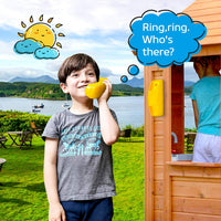 HAPPYPIE Toy Phone for Kids Swing Set Phone Pretend Phones - Yellow - image 2