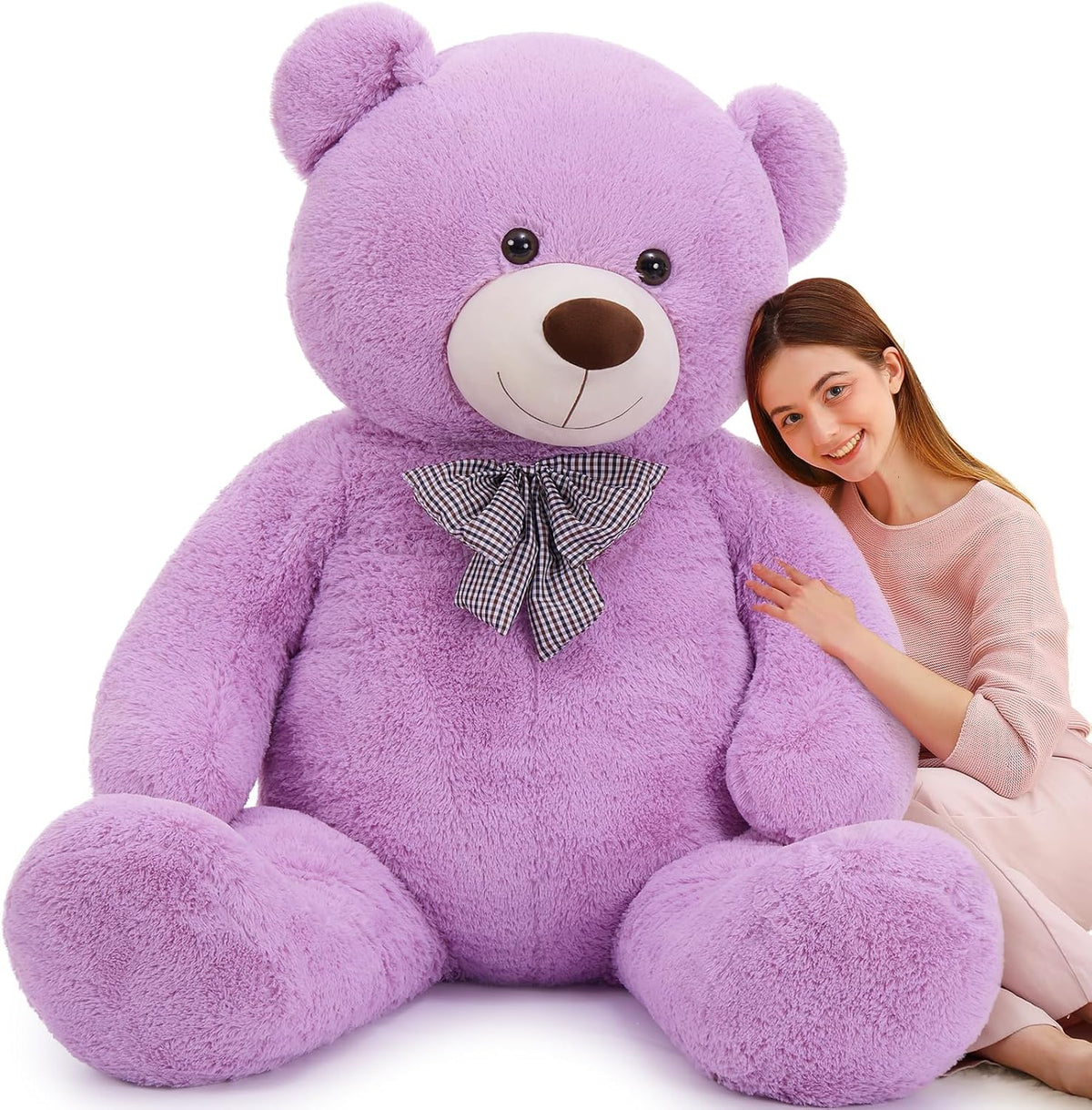 MaoGoLan 47 Inch Giant Teddy Bear - Purple / 6 Feet