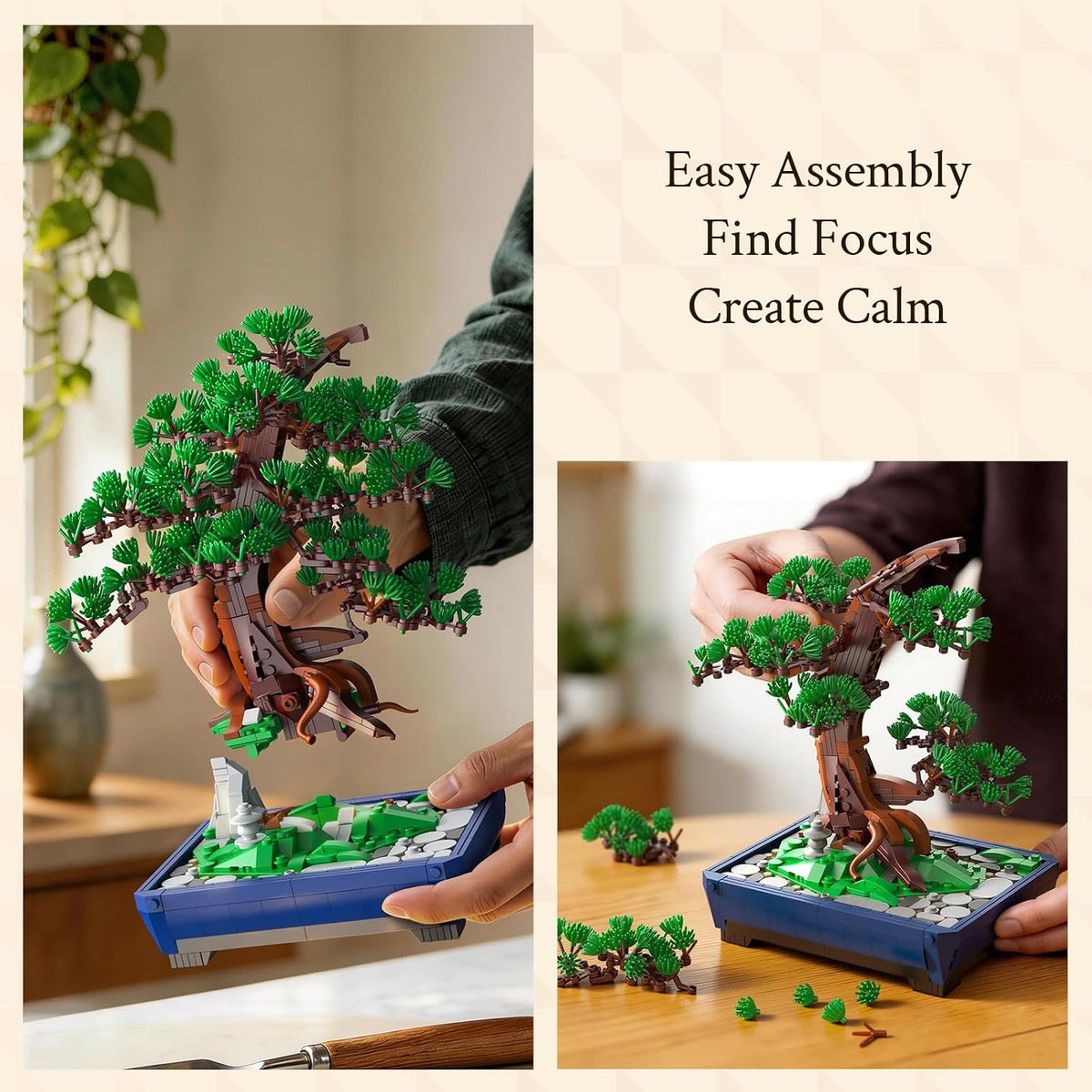 Wise Block Cherry Blossom Bonsai Tree Building Set for Adults - Pine Breath - image 3