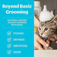 Skout's Honor Unscented Probiotic Cat Shampoo & Conditioner with Avocado Oil & Omega-3s, 97% Natural, Paraben & Sulfate-Free, Cruelty-Free, 16oz, Fragrance Free