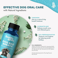 Dog Bad Breath Treatment & Dog Dental Care Solution, Natural Supplement for Canine Oral Health, Canine Tooth Pain Relief, Plaque Control, Gum Disease, Gingivitis, 400 Odorless, Tasteless Pills