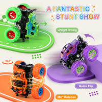 Construction Toys, Mixer Excavator Crane Dump Truck Toy for Boys Age 4-7 – Fun for Kids & Family - Purple, Orange, Green, Red - image 3