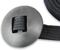 Southwestern Equine Lunge Line for Horses Cotton Horse Lunge Line with Bolt Snap & Rubber Stop (Black, 24')