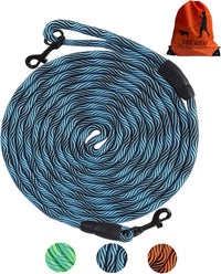 Long Dog Leash Tie-Out Check Cord - Blue / 50FT