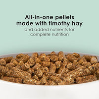 Kaytee Timothy Complete Rabbit Food, Made with Timothy Hay, High in Fiber, Supports Dental Health and Digestion, 4.5 pounds