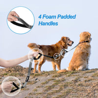 Double Dog Leash, No Tangle Dual Leash - Grey - image 3