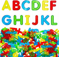 Bbiamsleep 67 Pcs Plastic Practice Set Transparent Letters and Numbers – Fun for Kids & Family - Capital Letters