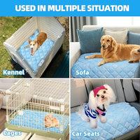 Homimp Dog Cooling Mat, 19.5" x 27.5" Thicken Self-Cooling Mat for Dog&Cat,Internal Waterproof& Endothermic,Washable Pet Ice Cool Pad Blanket,Pet Sleeping Pad for Indoor Outdoor in Summer, Non-Toxic