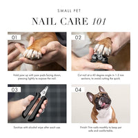 Tweezerman Small Nail Clippers for Dogs & Cats, Manual Professional Dog & Cat Nail Trimmer with Ergonomic Handle