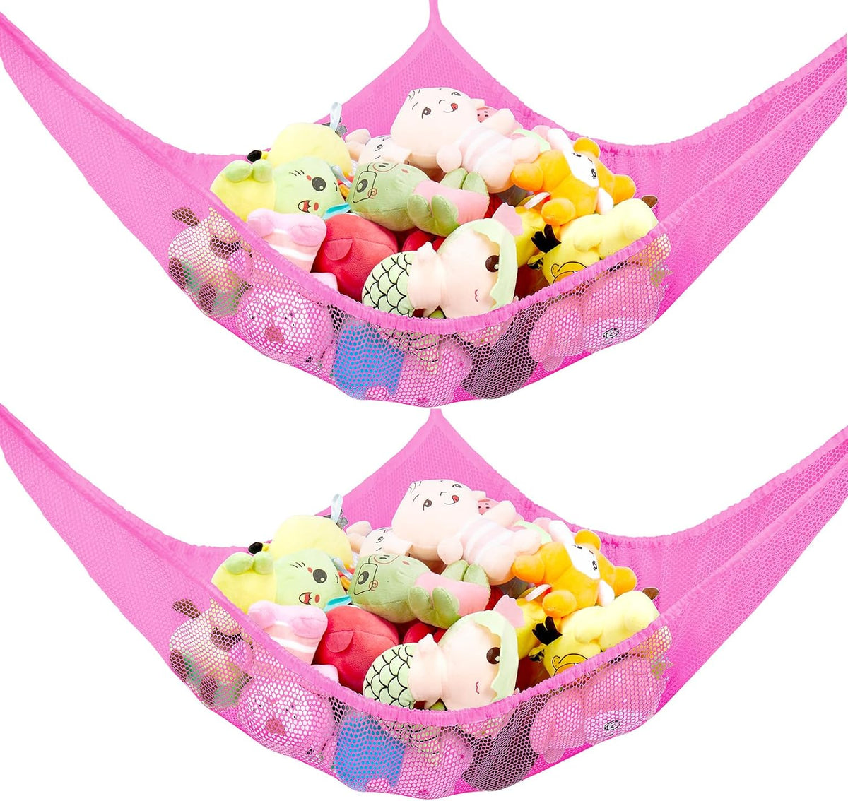 Stuffed Animal Net or Hammock, Stuffed Animal Net - Pink / 83in