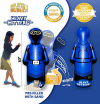 Inflatable Dudes kids punching bag bop bag, 47 inch, with sand-filled base in a ninja design - view 27
