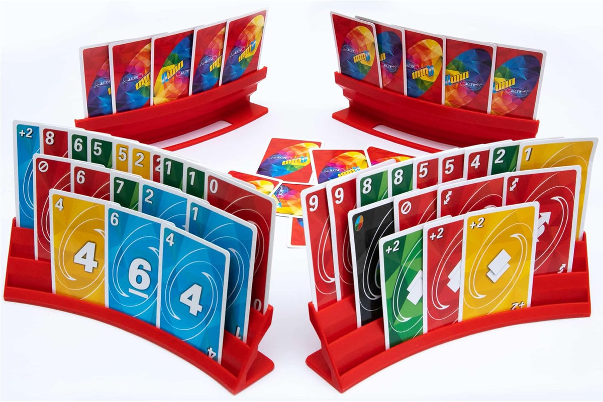 BORICO Card Holders for Playing Cards - Red