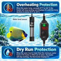 AquaMiracle Aquarium Heater 15W Fish Tank Heater for 1-3 Gallon Tanks – Essentials for Fish - For 5-10 Gal Tank - image 3