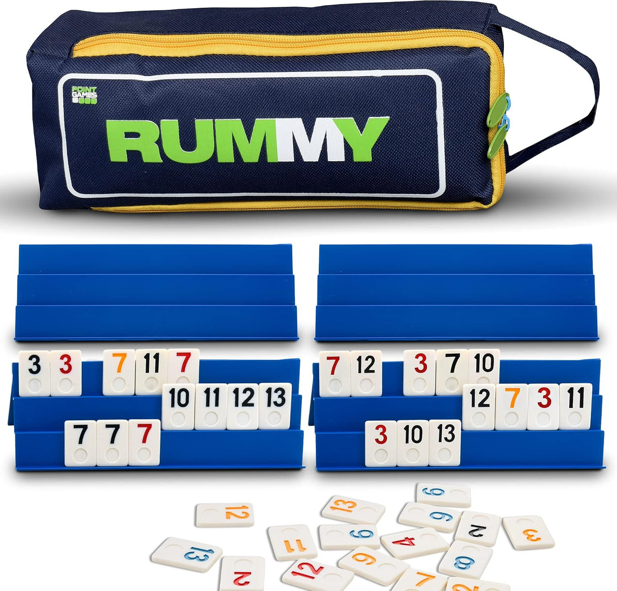 Point Games Classic Rummy Cube Game Full Size - Full Size Rummy