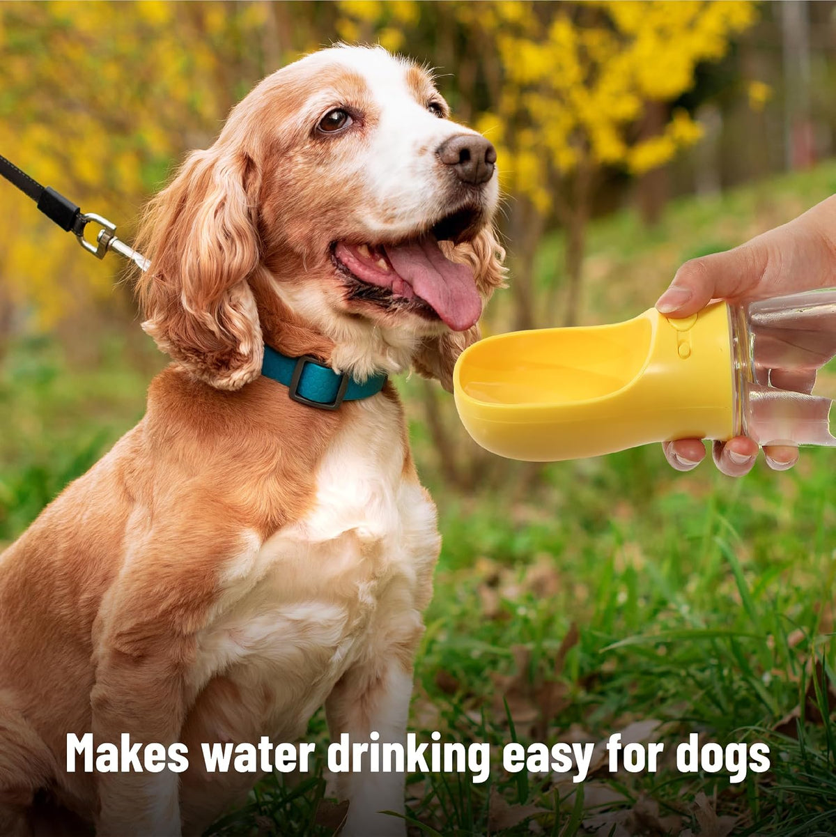 Mr. Pen, Portable Dog Water Bottle - Yellow - image 4