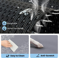 Elevated Dog Bed, Cooling Raised Pet Cot with Chew Proof Mesh Fabric and Steel Frame, Portable Dog - image 3