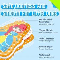 SpriteGru 9 Pieces Kids Lacing Cards - Princess - image 3