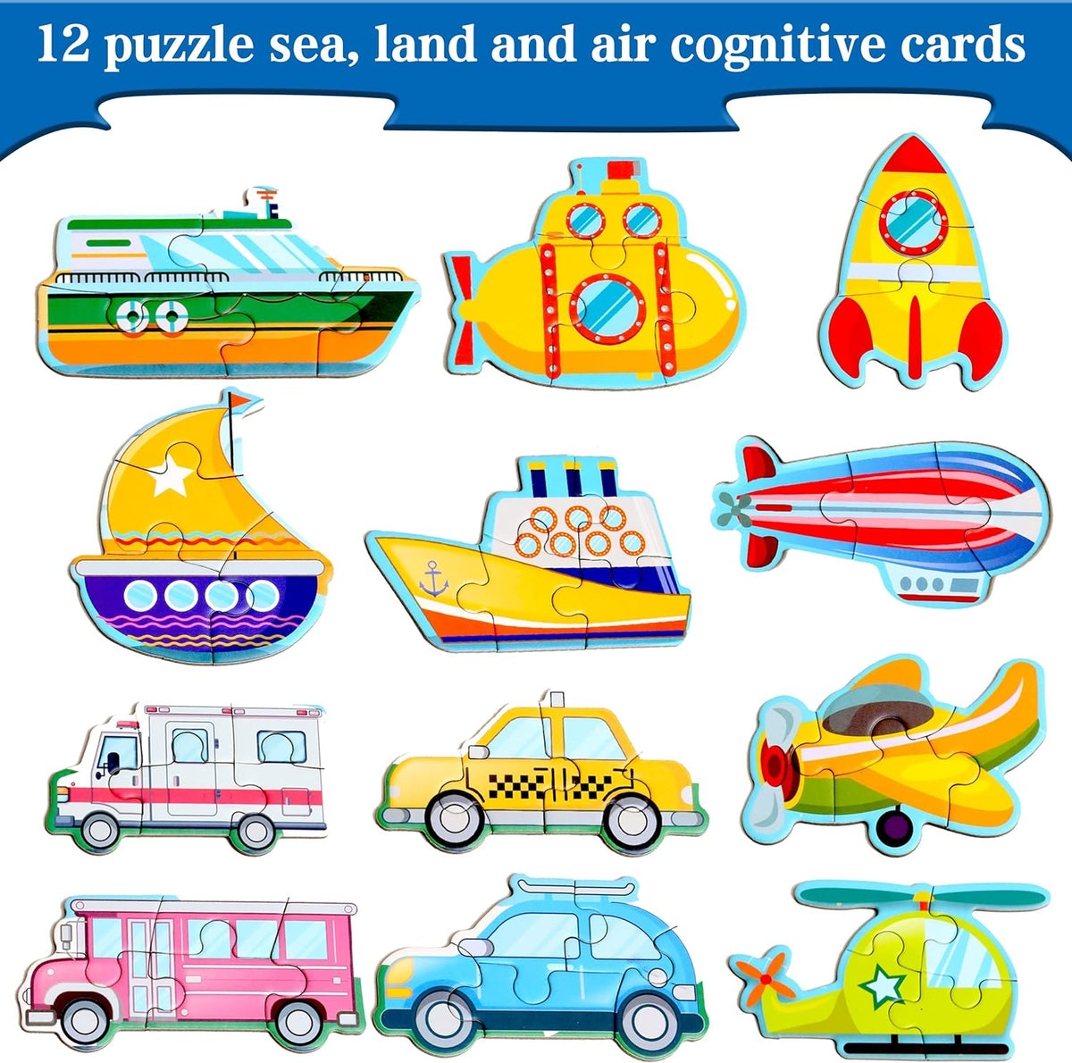 Magnetic Puzzles for Kids Ages 3-5 - Traffic - image 2