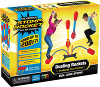 Stomp Rocket Original Dueling Rocket Launcher for Kids - Dueling Launcher + 4 Rockets