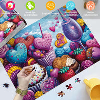 1000 Piece Puzzles for Adults, Premium Magic Book Jigsaw Puzzle – Fun for Kids & Family - Chocolate Delight - image 4