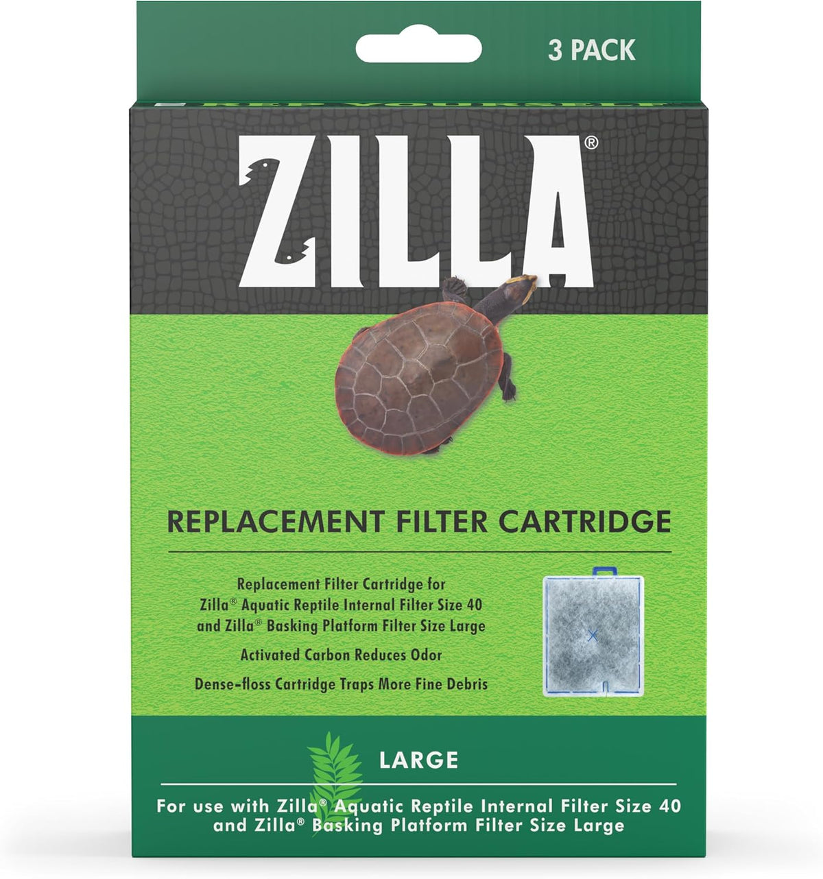 Zilla Reptile Pet Terrarium Water Filter Replacement Cartridge - Large - image 3