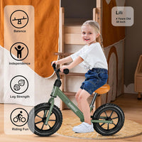 Bobike Toddler Balance Bike Toys for 2 to 5 Year Old Girls Boys - Green / Classic - image 4