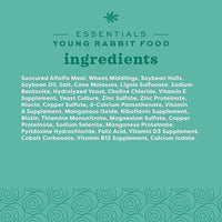 Oxbow Essentials Rabbit Food, Young Rabbit, Made with Oxbow Timothy, Pet Food Pellets for Bunnies, Small Animal Pet Products, Made in USA, High Fiber Bunny Supplies, 10 lb. bag