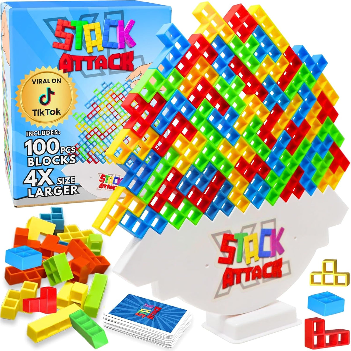 Stack Attack Tower Game for Kids & Adults - XL