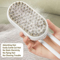 Pet Steam Groomer Brush, 2025 New 3 in 1 Steam Cat Steam Brush for Shedding & Grooming, Multifunctional Hair Removal Comb for Cats Dogs
