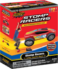 Dueling Stomp Racers by Stomp Rocket, Air Powered Race Car Set – Fun for Kids & Family - Single Racers