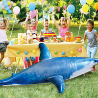 Huge Inflatable Shark Pool Toy - Blue - image 4