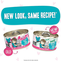 Weruva B.F.F. Play - Best Feline Friend Paté Lovers, Aw Yeah!, Tuna & Turkey T.T.Y.L. with Tuna & Turkey, 2.8oz Can (Pack of 12)