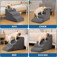 Dog Stairs for Small Dogs and Cats - Grey / 3 / Standard 3-Step 15.7"H - image 2