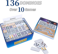 Offelec Double Six Dominoes Set - Double 15 Colored Dot Dominoes - image 3