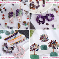 Fluorite Aquarium Gravel Rocks Natural Tumbled Healing Crystal Chips - Rose Quartz / 0.44 Pound - image 4