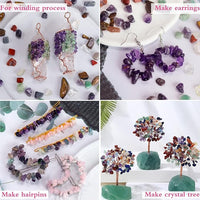 Clear Quartz Healing Crystal Chips Bulk Gemstones Sets Tumbled Crushed Stones Crushed Crystals Natural Rocks for Fountain Rocks Decoration Reiki Energy Balancing Meditation Aquarium Gravel 0.44lb