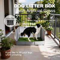 HQ4US Dog Grass Pad with Tray, Foldable Litter Box High Wall - Large for Dog＜ 28" Length - image 2