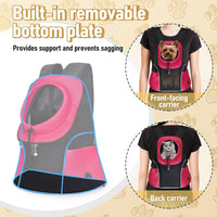 WOYYHO Pet Dog Carrier Backpack - Rethink Pink / Small(2-4.5lbs) - image 2
