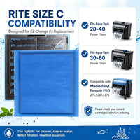 Aquarium Filter Cartridges Compatible with Aqua-Tech 20-40 & 30-60 - image 2