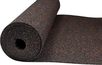 Playsafer Genaflex Rubber Gym Floor Mat, Heavy Duty Commercial Protective Gym Flooring Roll - 8mm Thick (10% Red, 4' X 15')