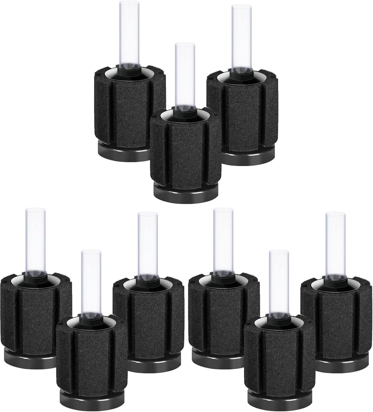 AQUANEAT 3 Pack Aquarium Bio Sponge Filter Breeding Fry Betta Shrimp - Small up to 10Gal (Pack of 3)