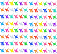 SPRMUD acrylic spinning tops shaped like crystal gems in mixed colors, 24 pieces - view 2