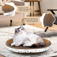 3 Pack Oval Cardboard Cat Scratcher & Lounger Bed - 3-Pack - Large - image 2