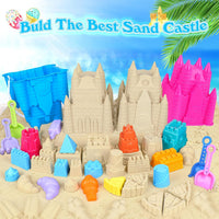 FUSPWEAO Beach Toys with 2 Castle Buckets - image 4