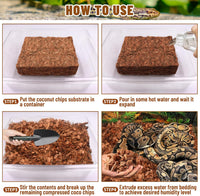 10LB Coconut Husk Chip for Reptiles - 1 Pack-10LB - image 3