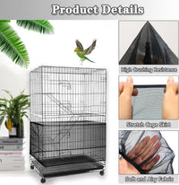 Adjustable Bird Cage Netting - Black / Circumference 59″-87″, height 15.7″ - image 3