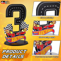 MiniInflat Race Car 5th Birthday Number Sign Centerpiece Race Car - 3rd - image 3