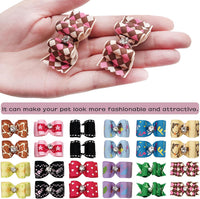 PET SHOW 20pcs Halloween Small Dog Hair Bows with Rubber Bands - 50pcs Daily - image 3